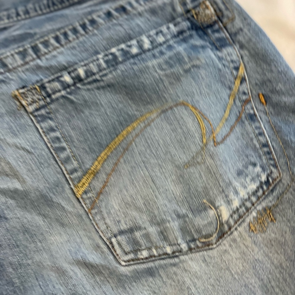 Union bay jeans distressed handcrafted Light Blue Denim - Picture 4 of 14
